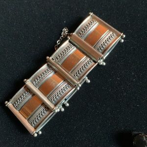 Vintage silver and gold bracelet